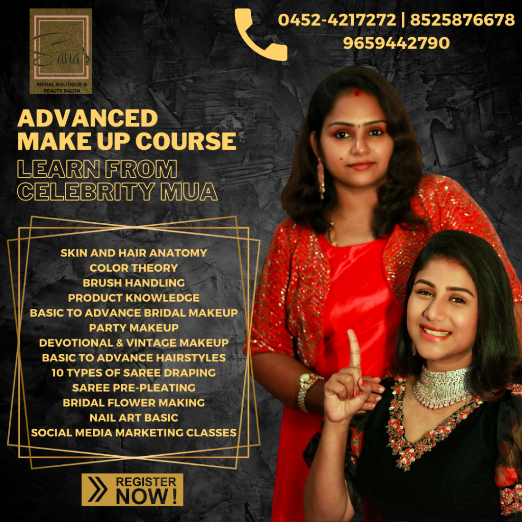 Bridal Makeup Course in Madurai | Government Certificate Provided -  